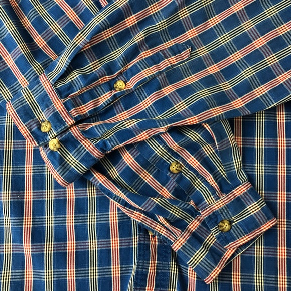 Carhartt Shirt Mens L Blue Plaid Button Down Collared Casual Long Sleeve… - Picture 7 of 7